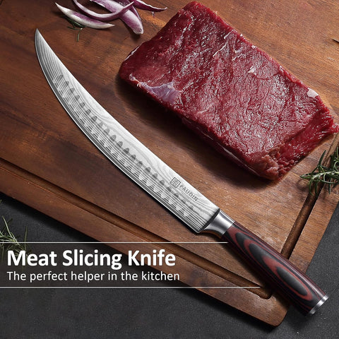 PAUDIN UNIVERSAL CLASSIC 10″ Butcher Knife,For Poultry Beef Pork Meat, Ergonomic Handle Design - Paudin Store