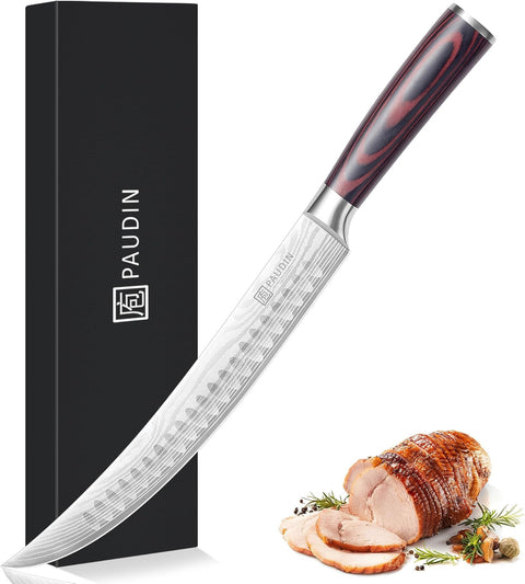 PAUDIN UNIVERSAL CLASSIC 10″ Butcher Knife,For Poultry Beef Pork Meat, Ergonomic Handle Design - Paudin Store