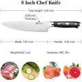 Ultra - Dark 8" Chef's Knife - Paudin Store