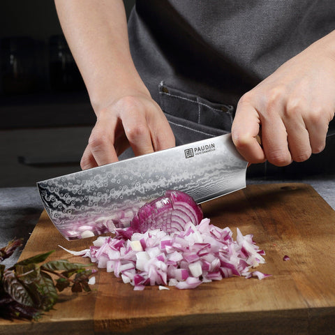 Cloud Premium 7" Nakiri Knife - Paudin Store